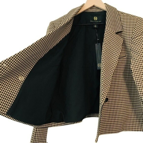 New! House of Harlow 1960 Houndstooth Notch Collar Blazer - Picture 8 of 13